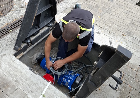 automatisation de la vanne d'arrêt d'urgence De Lijn Courtrai 