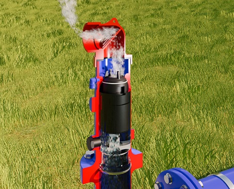 AVK ontluchters voor afvalwater animatie functie