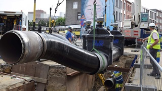  AVK-gasafsluiters DN 500 voor nieuwe gasleiding in kader van verbreding Albertkanaal
