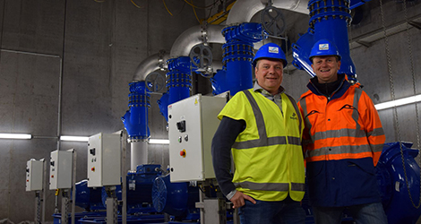 Maarten Schueremans en Darnick Van Praet projectleiders Aquafin 