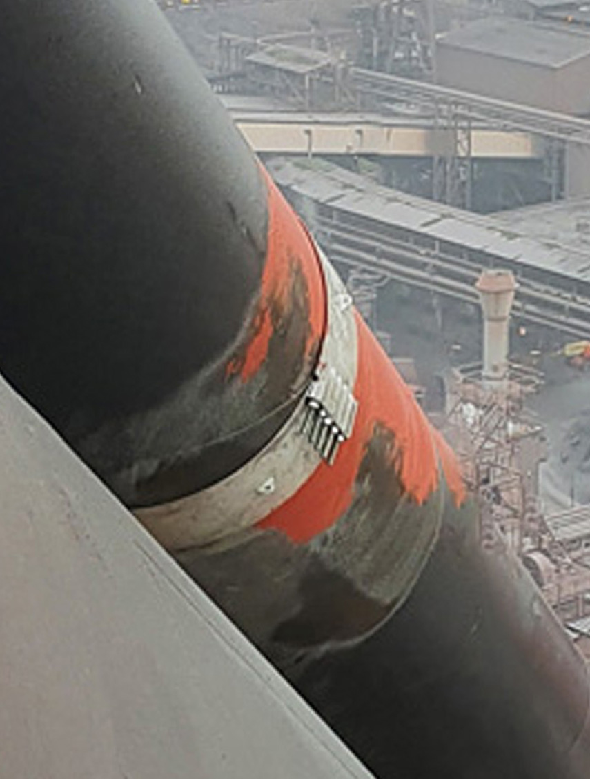 Manchon de réparation AVK chez Arcelor Mittal Gand