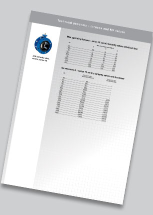 Technische informatie vlinderkleppen met vaste voering