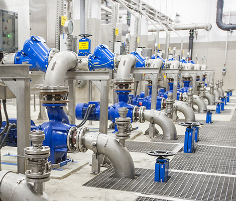 Pompstation balkeerkleppen 