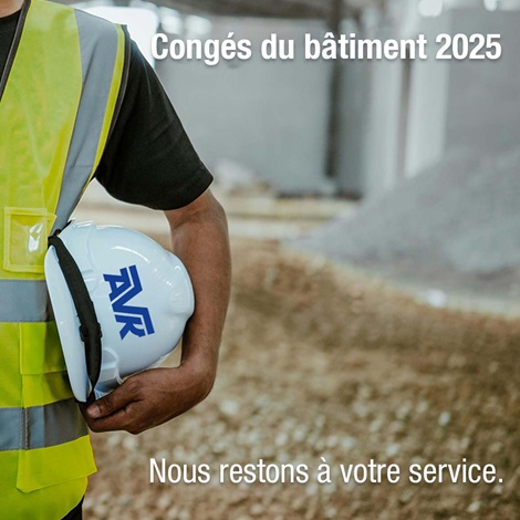 Congés du bâtiment 2025