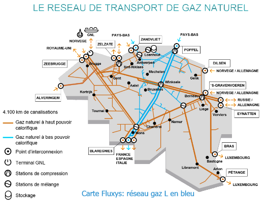 reseau de transport de gaz naturel source Fluxys