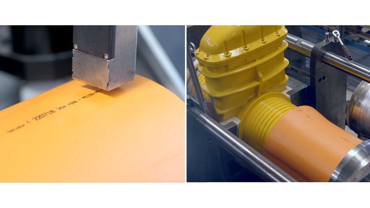 Handling van PE-materiaal bij AVK International EN 12007